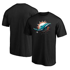 Men's Majestic Threads Aqua Miami Dolphins Primary Logo Tri-Blend Hoodie T- Shirt