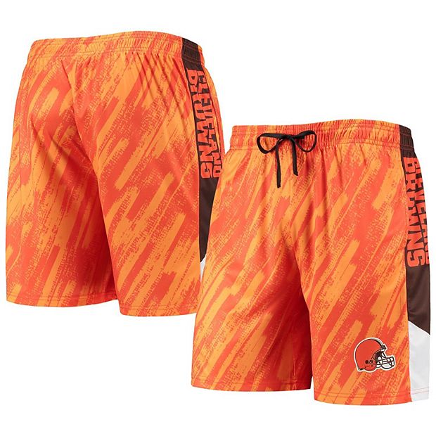 Men's FOCO Orange Cleveland Browns Static Mesh Shorts