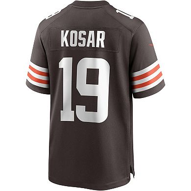 Men's Nike Bernie Kosar Brown Cleveland Browns Game Retired Player Jersey