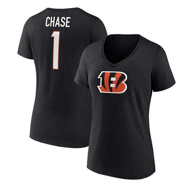 Women's Fanatics Branded Ja'Marr Chase Black Cincinnati Bengals Player