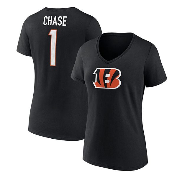 Women's Fanatics Branded Ja'Marr Chase Black Cincinnati Bengals Player ...