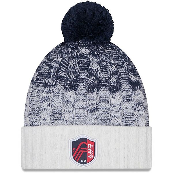 St. Louis City SC New Era Youth Confident Cuffed Knit Hat with Pom