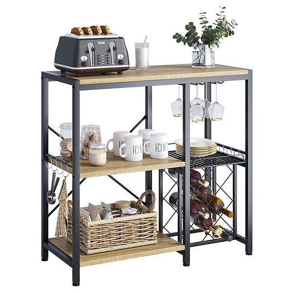 Bestier Multipurpose Industrial Kitchen Baker's Rack or Coffee Bar, 35