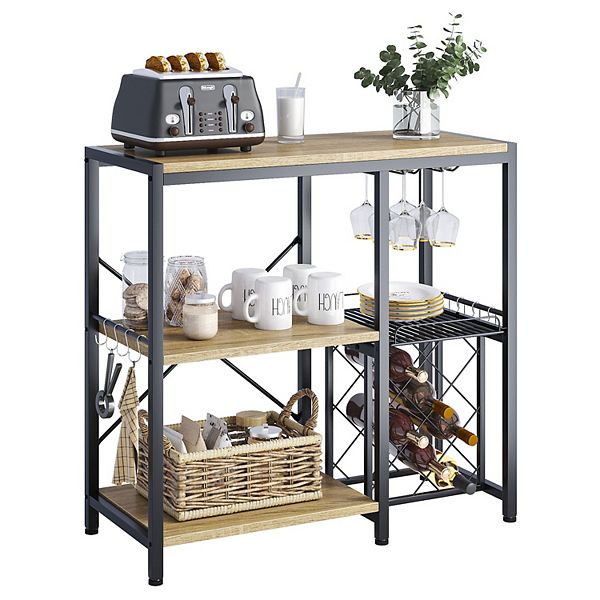 Bestier Multipurpose Industrial Kitchen Baker's Rack or Coffee Bar, 35 ...