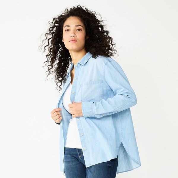 Women's Sonoma Goods For Life® Relaxed Button Down Shirt