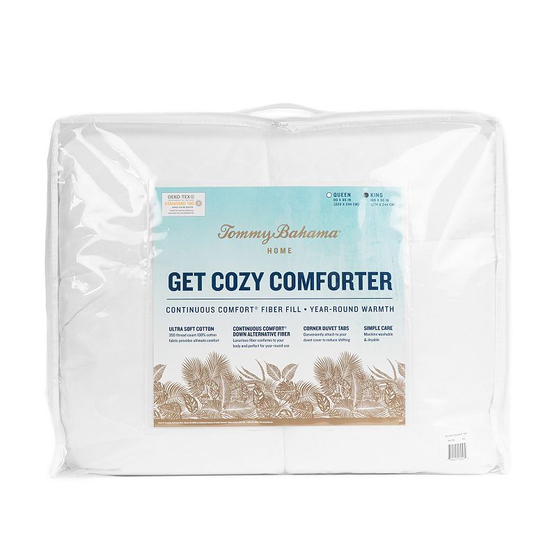 Tommy Bahama Get Cozy Comforter, White, Queen