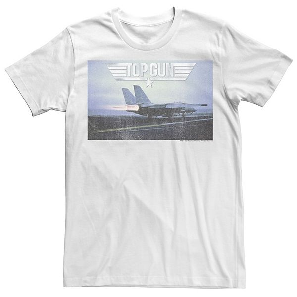 Men's Top Gun Jet and Logo Photo Tee