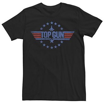 Men's Top Gun Round Stars Circle Logo Tee