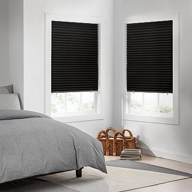 eclipse Blackout Paper Pleated Cut-To-Width Two Piece Shade Set