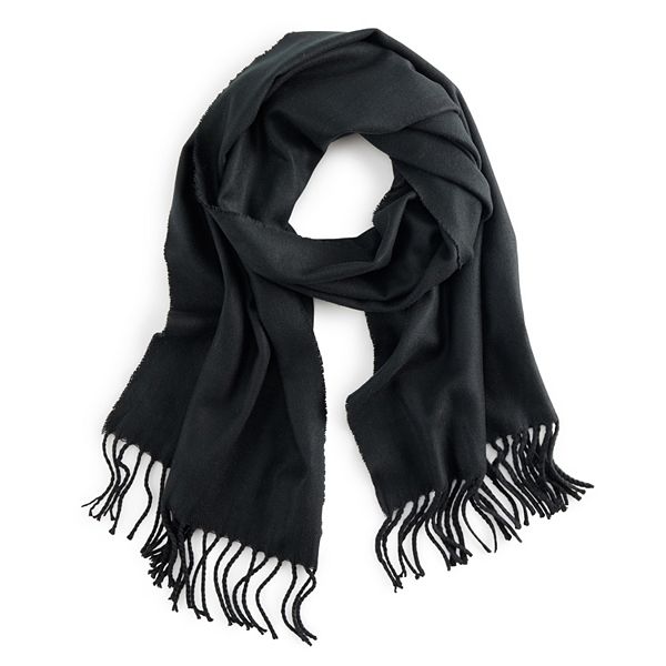 Sasso Smyth Cashmere Silk Oblong Scarf, Womens, Black