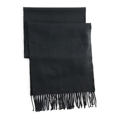 Women's Softer Than Cashmere Solid Black Scarf