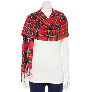 Women's Softer Than Cashmere Tartan Plaid Scarf