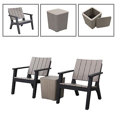 Dukap Enzo Patio Chair & End Table 3-piece Set