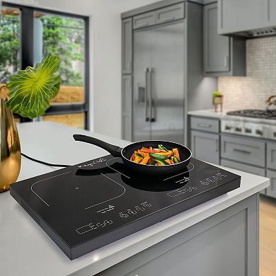 MegaChef Portable Dual-Induction Cooktop