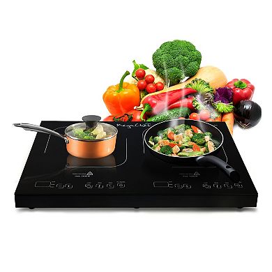 MegaChef Portable Dual-Induction Cooktop