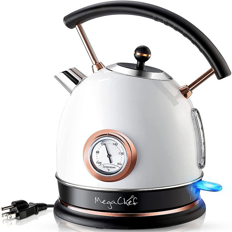 Brentwood 1.8L Cordless Glass Electric Kettle with Tea Infuser, Rose Gold 