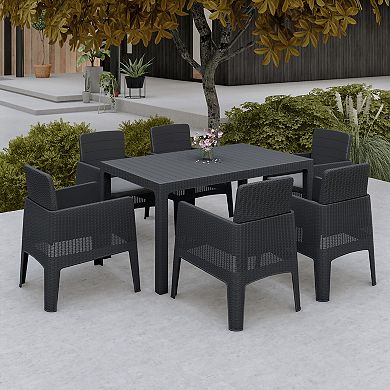 Dukap Lucca Dining Table & Chair 7-piece Set