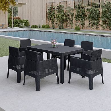 Dukap Lucca Dining Table & Chair 7-piece Set