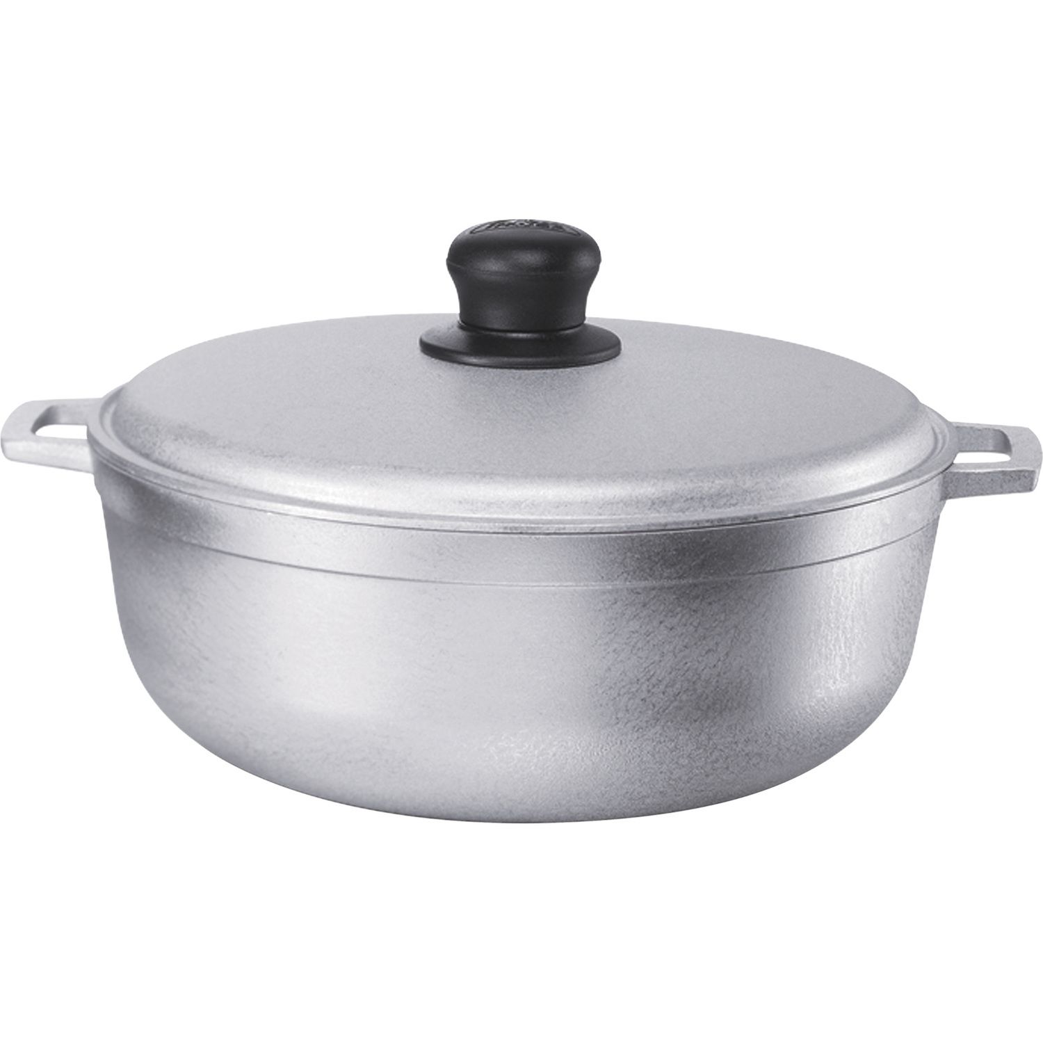 Zavor Noir Cast Aluminum Ceramic Nonstick Dutch Oven with Lid 7 qt - Black