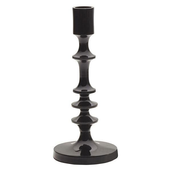 Elements Black Taper Candle Holder Table Decor 0952