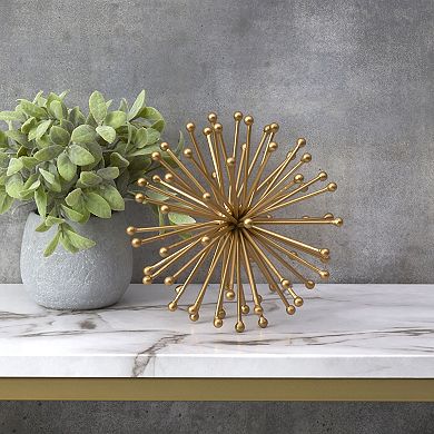 Elements Brass Finish Orb Table Decor