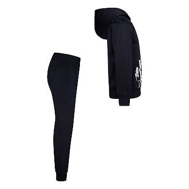 Boys 4-7 Nike Sportswear Full-Zip Patterned Pocket Hoodie & Jogger Pants Set