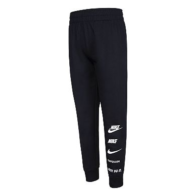 Boys 4-7 Nike Sportswear Full-Zip Patterned Pocket Hoodie & Jogger Pants Set