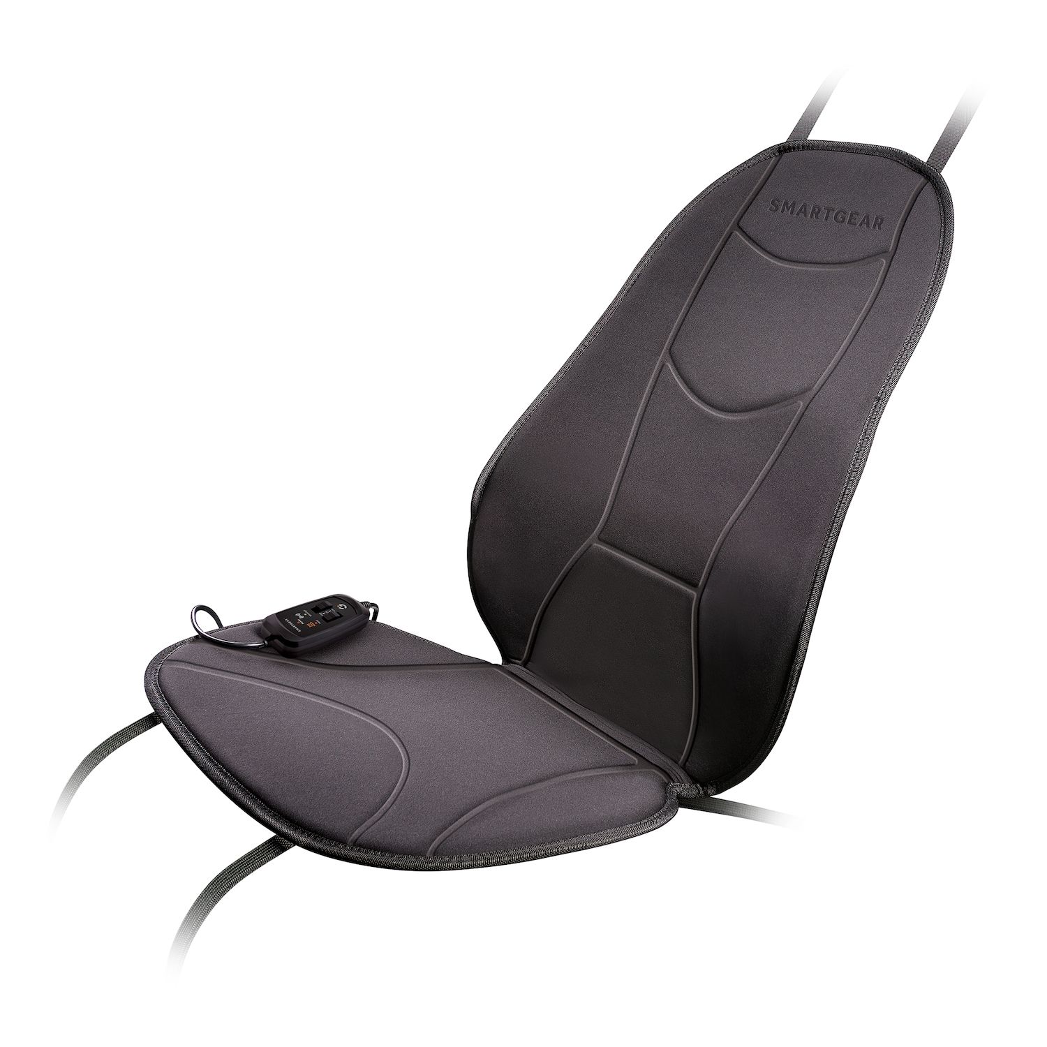 Sharper Image Massager Seat Topper 4-Node Shiatsu with Heat and Vibration
