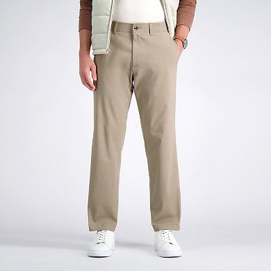 Men's Haggar® Life Khaki™ Straight-Fit Comfort Chino Flat-Front Pants