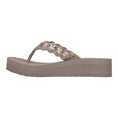 Skechers vinyasa wedge flip flop online