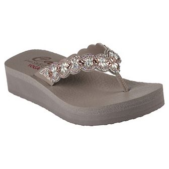 Skechers Cali® Vinyasa Happy Spring Women's Wedge Thong Sandals