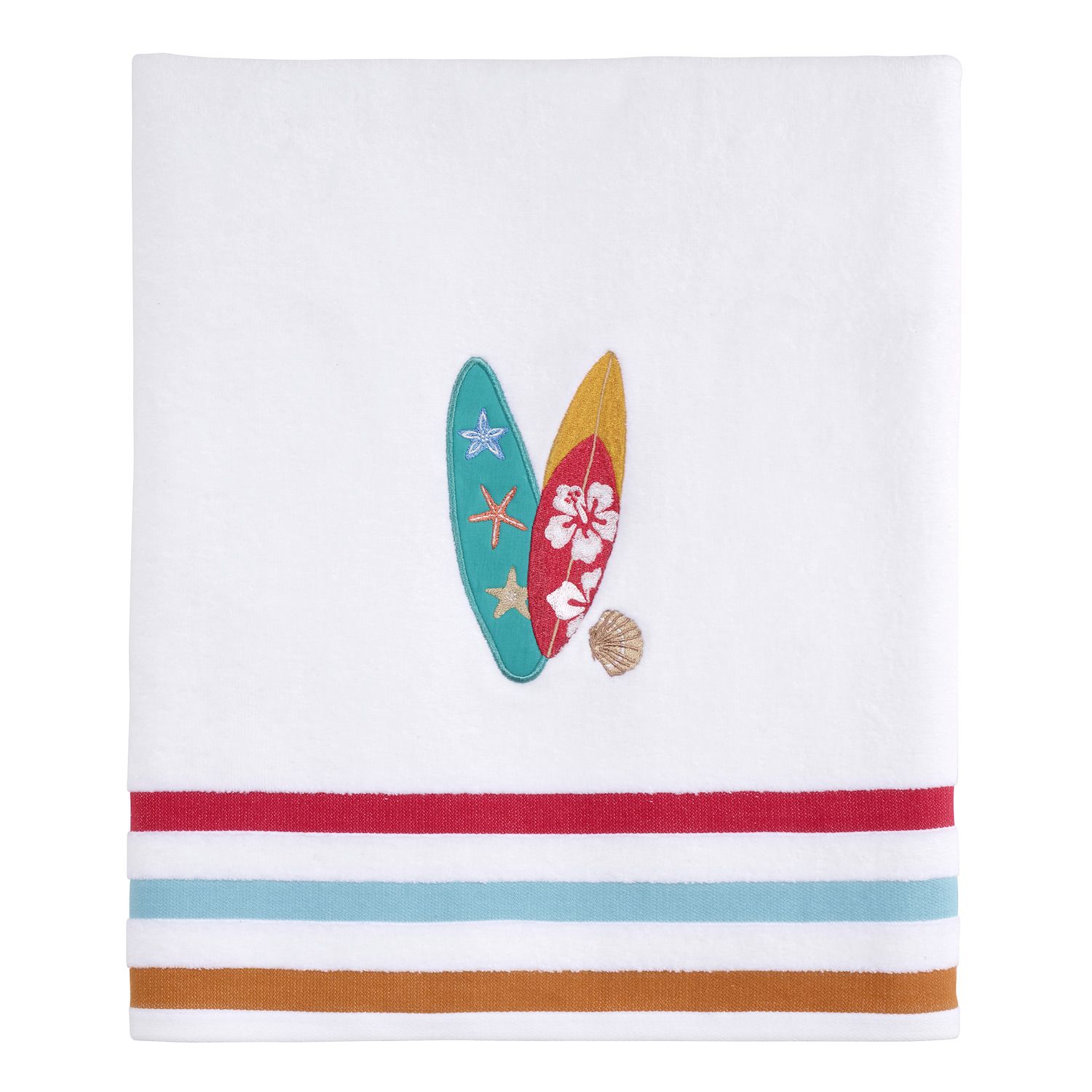 Coastal Terrazzo Embroidered Bath Towel Set