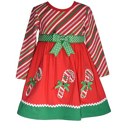 Baby Toddler Girl Bonnie Jean Candy Cane Dress