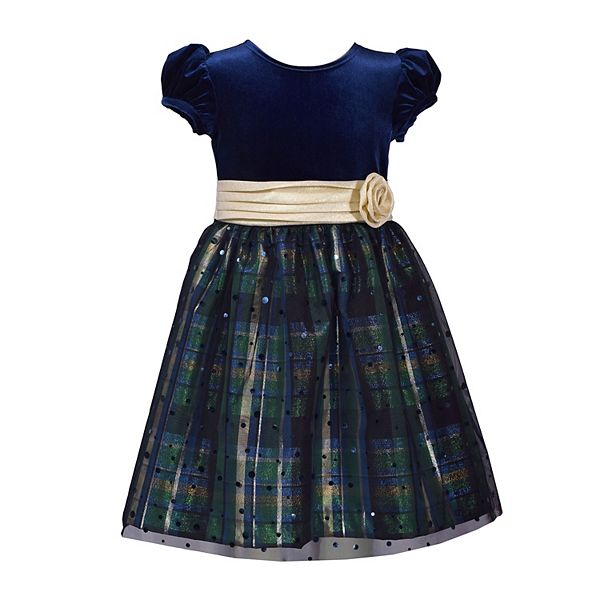 Baby & Toddler Girl Bonnie Jean Velvet Plaid Dress