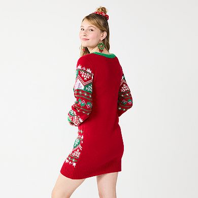 Women's Celebrate Togehter™ Holiday Snowflake Sweater Dress