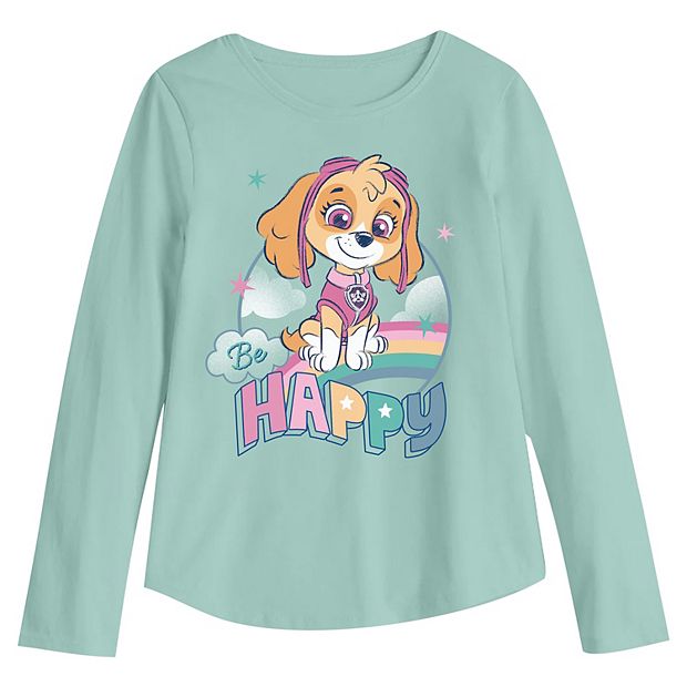 Girls 4 12 Jumping Beans Paw Patrol Skye Be Happy Long Sleeve Graphic Tee