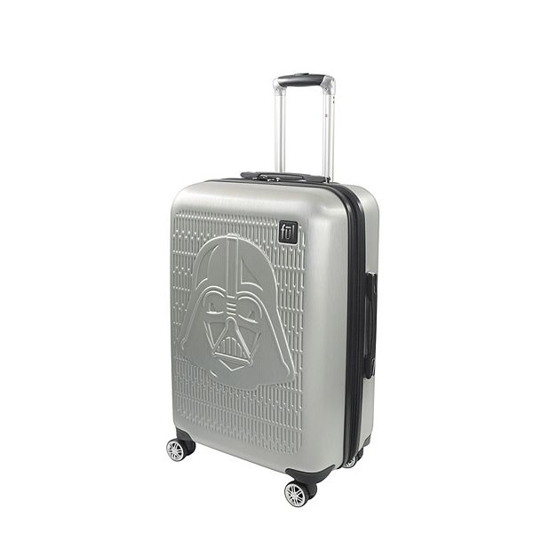 FUL Star Wars Darth Vader Embossed 25in Spinner Suitcase, Silver