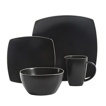 Gibson Elite Soho Lounge Square 16 pc Dinnerware Set