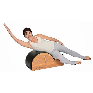 Stamina AeroPilates Wooden Padded Spine Posture Corrector Stretching Barrel