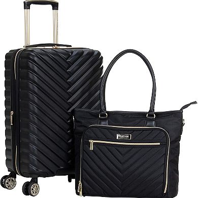 Kenneth Cole Reaction 2-Piece 20-Inch Carry On Hardside Spinner Luggage and Matching Tote Set