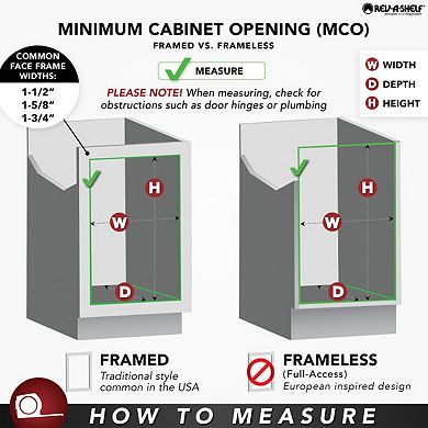 Rev-a-shelf 14" Pull Out Kitchen Cabinet Organizer Pantry Spice Rack, 448-bc-14c