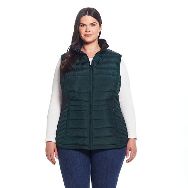 Plus size puffy clearance vest