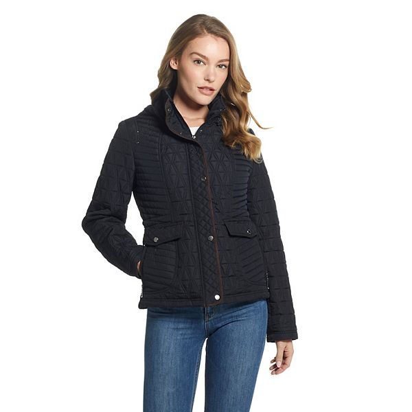 Women's Weathercast Faux-Suede Trim Quilted Jacket