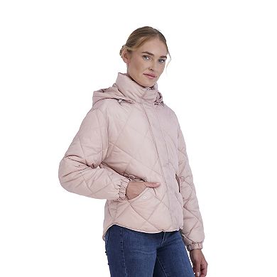 Juniors' Sebby Quilted Puffer Jacket