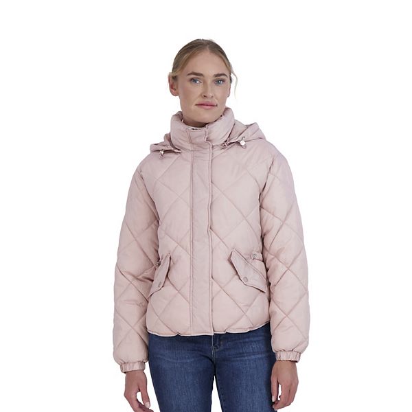 Juniors' Sebby Quilted Puffer Jacket