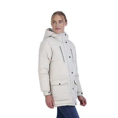 Juniors' Sebby Hooded Parka Puffer Coat