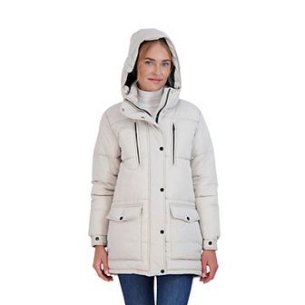 Juniors' Sebby Hooded Parka Puffer Coat