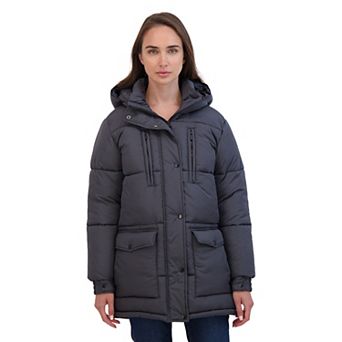 Juniors' Sebby Hooded Parka Puffer Coat