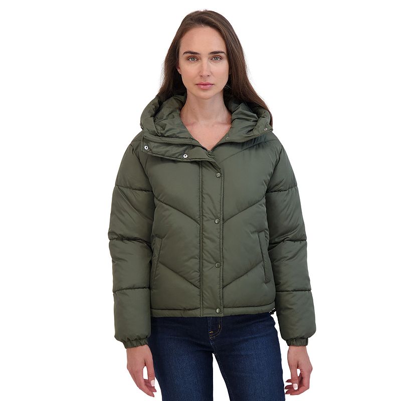 Juniors' Sebby Short Puffer Jacket, Women's,