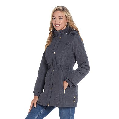 Women's Weathercast Hood Faux-Fur Lined Walker Jacket